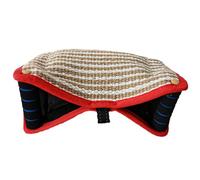 Zymoplas Outil de dressage pour chien, pour dressage de chien, en toile de jute durable, poignée confortable, résistant à la déchirure, bord rouge