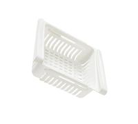 Zymoplas Panier de rangement rétractable pour réfrigérateur, panier de rangement pour maximiser l'espace, Style tiroir en PP, pour la conservation la fraîcheur, blanc