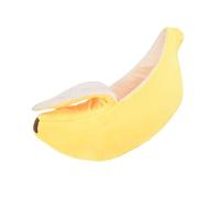 Zymoplas Panier pour Chien, Coussin élégant, ajout à l'espace de Couchage pour Animal de Compagnie, lit Banane pour Chat, lit en Polyester pour Chien, pour Animal Compagnie, pour Chat, Jaune, M