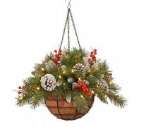 Zymoplas Panier Suspendu de noël en ABS, Cadeaux réfléchis, Ornements festifs, Ambiance de Festival, Cadeau décoration pour Arbre noël