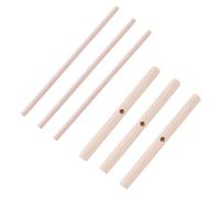 Zymoplas Paquet de 3 épandeur en bois en forme de T bricolage à la main fabricant crêpes chinois crêpe pâte bâtons Kit Restaurant cantine