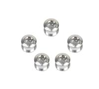Zymoplas Paquet de 5 boulons de pédalier universels à Vitesse Unique pour vélo de Montagne Accessoires de vis de pédalier en Alliage d'aluminium, Argent