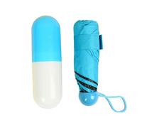 Zymoplas Parapluie toutes saisons, compagnon d'extérieur ultime, doté d'une UV, parapluie de poche pliant à séchage , Bleu ciel , Avec boîte d'emballage