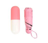 Zymoplas Parapluie toutes saisons, compagnon d'extérieur ultime, doté d'une UV, parapluie de poche pliant à séchage , Rose , Avec boîte d'emballage