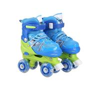 Zymoplas Patins à roulettes pour filles de 8 à 12 ans, réglables et sans danger pour enfants de 6 à 12 ans, bleu, Taille unique