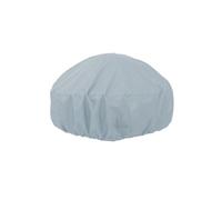Zymoplas Patio foyers couverture UV protecteur BBQ extérieur rond réglable élastique anti-poussière auvent imperméable à la pluie meubles couvre , Gris , 85x40cm
