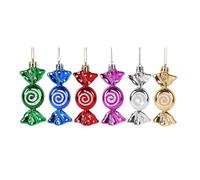 Zymoplas Pendentif d'arbre de noël, ornements pour décoration Festive, cadeau du nouvel an, en plastique robuste et livré dans une boîte, couleur