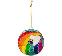 Zymoplas Pet Memorial Sun Catchers Acrylique Décoration Balcon Pendentifs Exquis Arc-en-Ciel Pendentif Suspendu avec Lanière pour Porte Fenêtre, Type 1