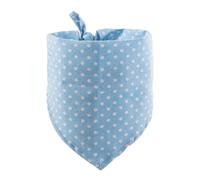 Zymoplas Pet Slobber Écharpe Portable 4 Saisons Pliable Coton Thermique Adorable Serviette Triangulaire Décoration pour 25-45cm Cou, Bleu Clair