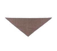 Zymoplas Pet Slobber Écharpe Portable 4 Saisons Pliable Coton Thermique Adorable Serviette Triangulaire Décoration pour 25-45cm Cou, Café