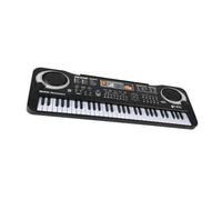 Zymoplas Piano électrique à 61 Touches pour Enfants avec Microphone, Clavier numérique USB Multifonctionnel, Instrument de Musique, Jouet d'apprentissage , Noir