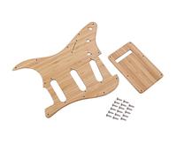 Zymoplas Pickguard en bambou fait à la main plaque à gratter boutons solides résistants l'usure interrupteur pointe Stable Standard Pickguard vis