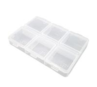 Zymoplas Pilulier 6 fentes distributeur de stockage Portable ménage voyage bijoux boucles d'oreilles Organisation conteneurs accessoires