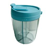Zymoplas Pilulier avec grands compartiments séparés pour voyage affaires boîte à comprimés matin midi soir avec, bleu