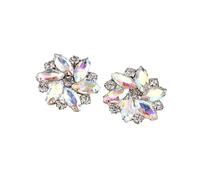 Zymoplas Pinces à Chaussures élégantes en Strass, Bijoux, Boucle de Chaussure en Cristal, Robe de mariée, Accessoires en Diamant, décoration, Coloré, 1 Paire