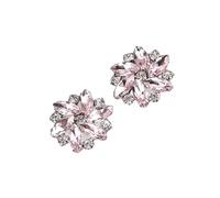 Zymoplas Pinces à Chaussures élégantes en Strass, Bijoux, Boucle de Chaussure en Cristal, Robe de mariée, Accessoires en Diamant, décoration, Rose, 1 Paire