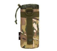 Zymoplas Pochette pour Bouteille d'eau Sac de Transport de Bouilloire réglable en Nylon imperméable Camouflage Tasse Taille Sac Banane Camping Escalade, Camouflage Marron