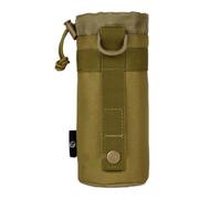 Zymoplas Pochette pour Bouteille d'eau Sac de Transport de Bouilloire réglable en Nylon imperméable Camouflage Tasse Taille Sac Banane Camping Escalade, Marron
