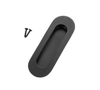 Zymoplas Poignée dissimulée en acier inoxydable 304, Durable et Durable, bordure lisse et ronde, poignée dissimulée en acier inoxydable, Noir circulaire foncé