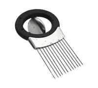 Zymoplas Porte-oignon ergonomique pour trancher des tranches plus épaisses et plus fines, accessoires de cuisine durables et économes en main d'œuvre en acier inoxydable