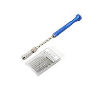 Zymoplas Pour Micro Twist Drill Bits Pin Vise Kit d'outils manuels précis et polyvalents Conception antidérapante Porte-clés semi-automatique en résine à main en spirale, Type 2