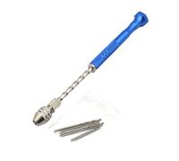 Zymoplas Pour Micro Twist Drill Bits Pin Vise Kit d'outils manuels précis et polyvalents Conception antidérapante Porte-clés semi-automatique en résine à main en spirale, Tapez 3
