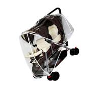 Zymoplas Poussette étanche poussette clair housse de pluie Pour landau accessoires anti-poussière coupe-vent imperméable protecteur pour Twin