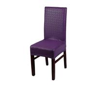 Zymoplas Protecteur de chaise chaises de salle à manger à la recherche d'une nouvelle large Application housse chaise salle manger en PU housses en PU housse chaises, Dentelle violette