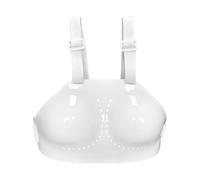 Zymoplas Protecteur de Poitrine d'escrime Absorbant Les Chocs pour Femmes, entraînement Sportif en matériaux, Panneau de résistance la Poitrine, Blanc, XL