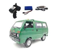 Zymoplas RC dérive camions Simulation Moteur Tout-Terrain/sur Route Voiture Unisexe garçons Van Escalade électrique Enfants Rock modèle Jouet, Vert, Puissance Unique