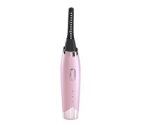 Zymoplas Recourbe-cils électrique tenu dans la main longue durée 2.9W USB charge couverture en Silicone brosse à friser outil de maquillage de bureau, Rose