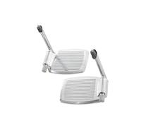 Zymoplas Repose-pieds universel pour fauteuil roulant facile à installer, pédale en alliage pratique et durable, aluminium avec poteau