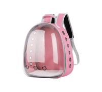 Zymoplas Sac à capsules spatiales respirant, transporteur de perroquets pratique et amovible, capsule spatiale transparente respirante pour PC, rose