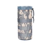 Zymoplas Sac de Bouteille d'eau en Plein air Pochette en Nylon Porte-Bouilloire Camping Pack Sac à Taille Transporteur Couverture Protecteur avec Boucle, Camouflage ACU