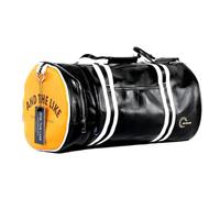 Zymoplas Sac de Fitness Polyvalent pour Femmes, Facile à Transporter, élégant, Impression PVC PU, Sac d'entraînement de Basket-Ball, Sacs Voyage Grande capacité, Noir avec du Jaune