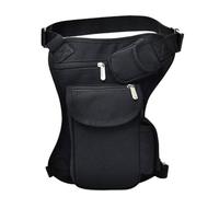 Zymoplas Sac de Taille Portable en Toile Robuste, Large Compartiment d'application, Sac de Taille Tactique en Tissu léger et Portable, Noir