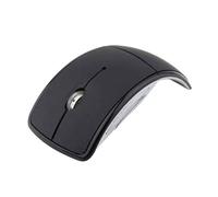 Zymoplas Souris de Jeu Pliable sans Fil, Remplacement, Portable, Arc, Voyage, électronique, sans Fil, pour Ordinateur Portable, Accessoire de Bureau, Noir