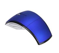 Zymoplas Souris de Jeu Pliable sans Fil, Remplacement, Portable, Arc, Voyage, électronique, sans Fil, pour Ordinateur Portable, Accessoire de Bureau, Bleu
