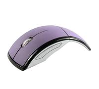 Zymoplas Souris de Jeu Pliable sans Fil, Remplacement, Portable, Arc, Voyage, électronique, sans Fil, pour Ordinateur Portable, Accessoire de Bureau, Violet