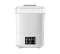 Zymoplas Stérilisateur électrique à vapeur à séchage rapide pour toutes les bouteilles, PP, stérilisateur de bouteille à vapeur électrique et séchoir simple, blanc