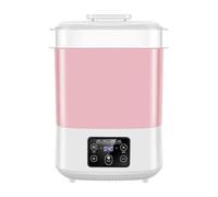 Zymoplas Stérilisateur électrique à vapeur à séchage rapide pour toutes les bouteilles, PP, stérilisateur de bouteille à vapeur électrique et séchoir simple, rose