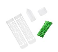 Zymoplas Support de Plante Poteau de Croissance Outil de Jardinage Installation Pratique Support Longue durée Jardin Cour réutilisable bâton de Fleur Polyvalent, 17 * 4cm