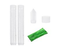 Zymoplas Support de Plante Poteau de Croissance Outil de Jardinage Installation Pratique Support Longue durée Jardin Cour réutilisable bâton de Fleur Polyvalent, 28.5 * 4cm