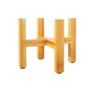 Zymoplas Support de Pot de Fleur en Bois jardinière à Quatre Pattes Support de bonsaï sur Pied Support en Pot avec Coussinets de Pied Maison Jardin extérieur
