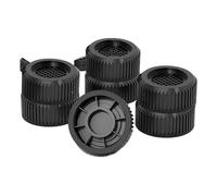 Zymoplas Support de Roue ondulée de avec Structure Grille pour la stabilité, Base surélevée antidérapante en Plastique à Double stabilité 4 pièces, Double Couche Circulaire