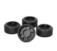Zymoplas Support de Roue ondulée de avec Structure Grille pour la stabilité, Base surélevée antidérapante en Plastique à Double stabilité 4 pièces, Circulaire monocouche