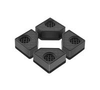 Zymoplas Support de Roue ondulée de avec Structure Grille pour la stabilité, Base surélevée antidérapante en Plastique à Double stabilité 4 pièces, Carré monocouche