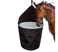 Zymoplas Support de seau pour écurie intérieure et extérieure, rangement simplifié, sac d'alimentation en nylon pour chevaux, support suspendu pour sac seau