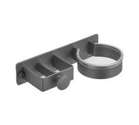 Zymoplas Support de sèche-Cheveux Lisse et résistant à la Corrosion, Support de Salle Bain, Peut être installé avec des Trous Un Alliage d'aluminium adhésif, Gris