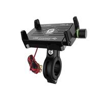 Zymoplas Support de téléphone portable mains libres de compatibilité universelle pour moto et vélo support téléphone portable moto, M6 noir
